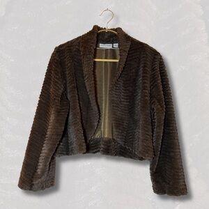 Chic Chocolate Teddy Jacket